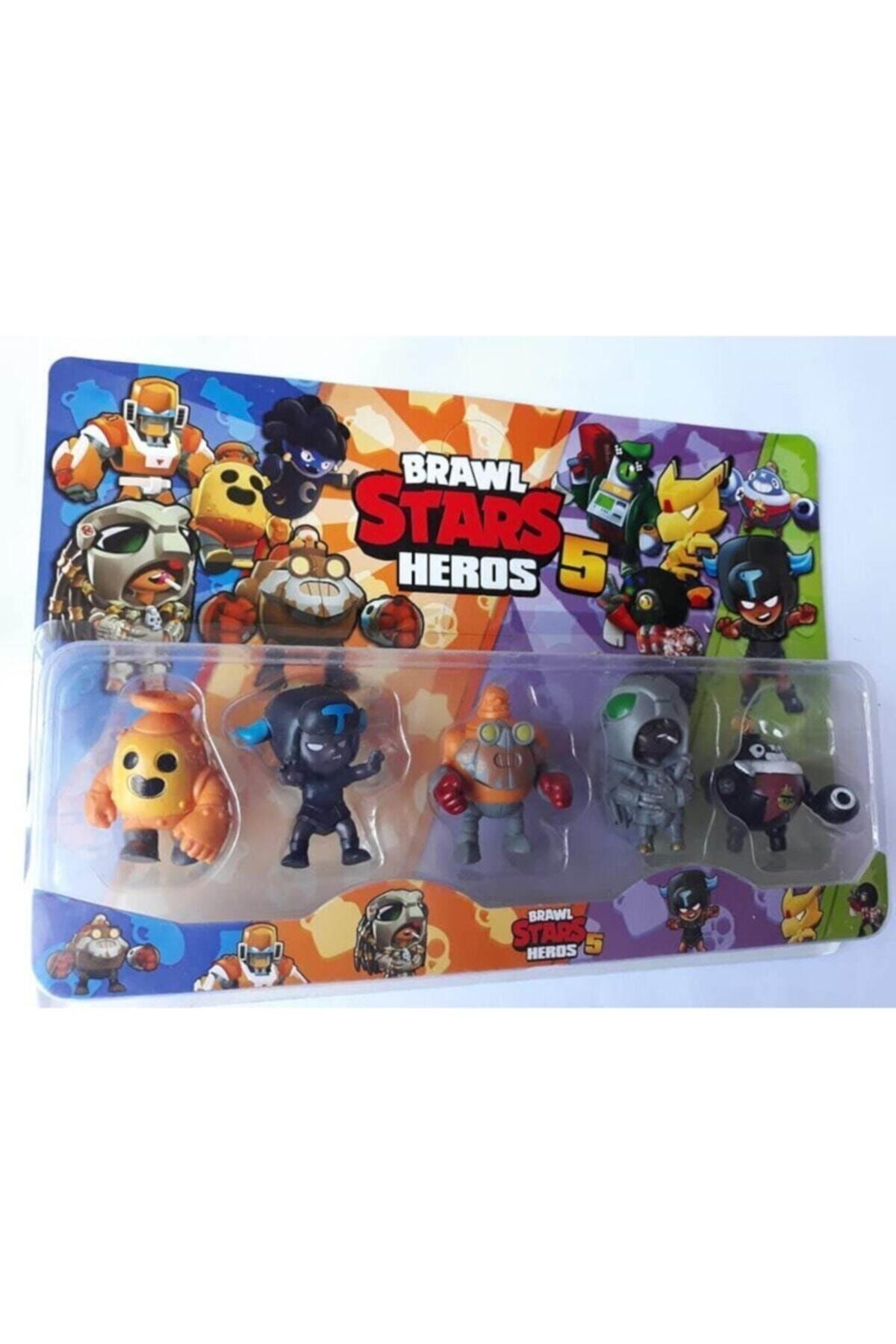 SUDEN Brawl Stars Oyuncak 5li Figür Spike Poco Bo Colt Leon Shelly Elpr