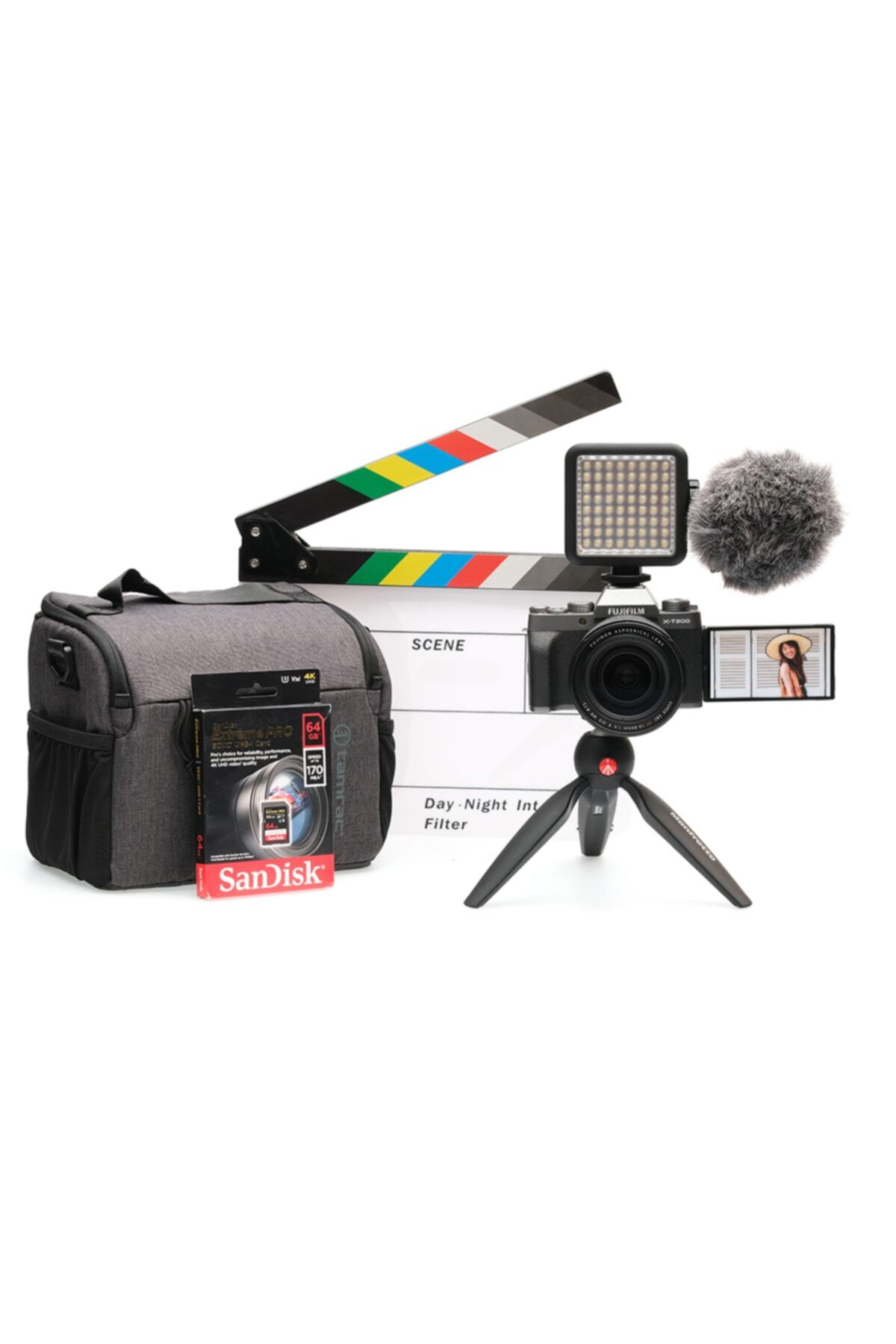 Fujifilm X-t200 Gümüş Xf16-80mm Vlogger Hazır Kit