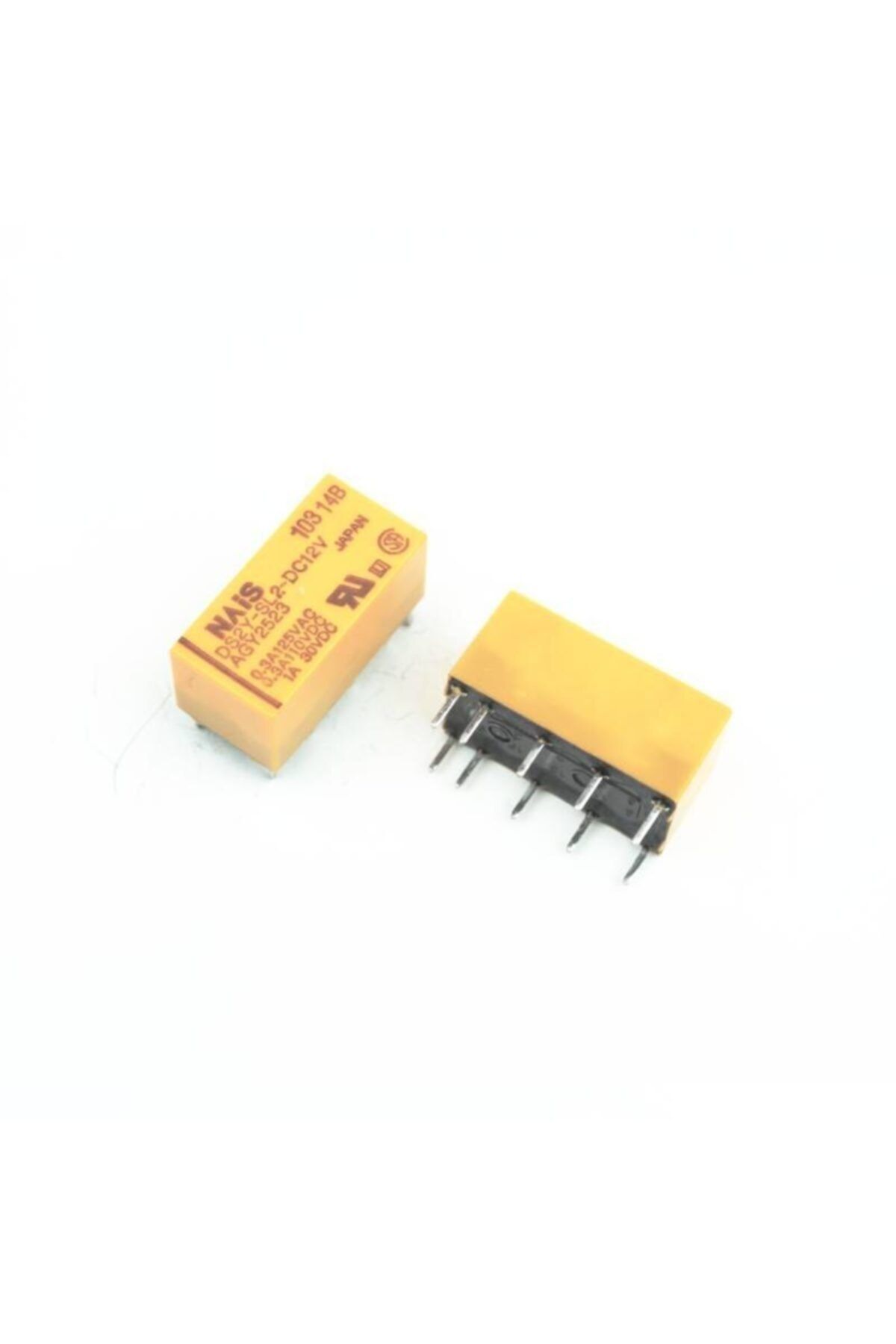 NAIS 12 V 10 Pin Çift Kontak Çift Bobin Röle - Ds2y-sl2-dc12v