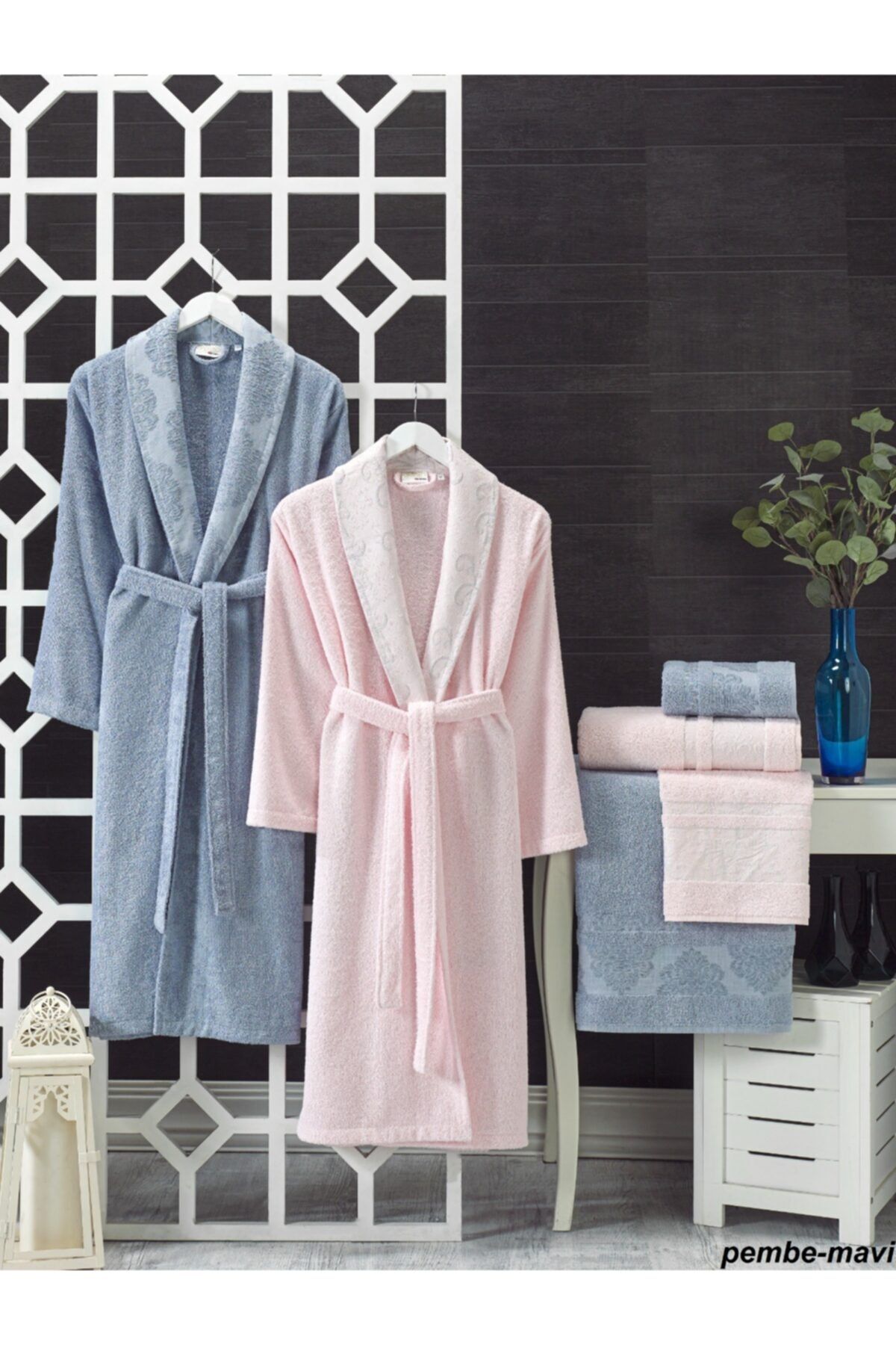 Kristal Comfort Aile Seti Pembe-mavi