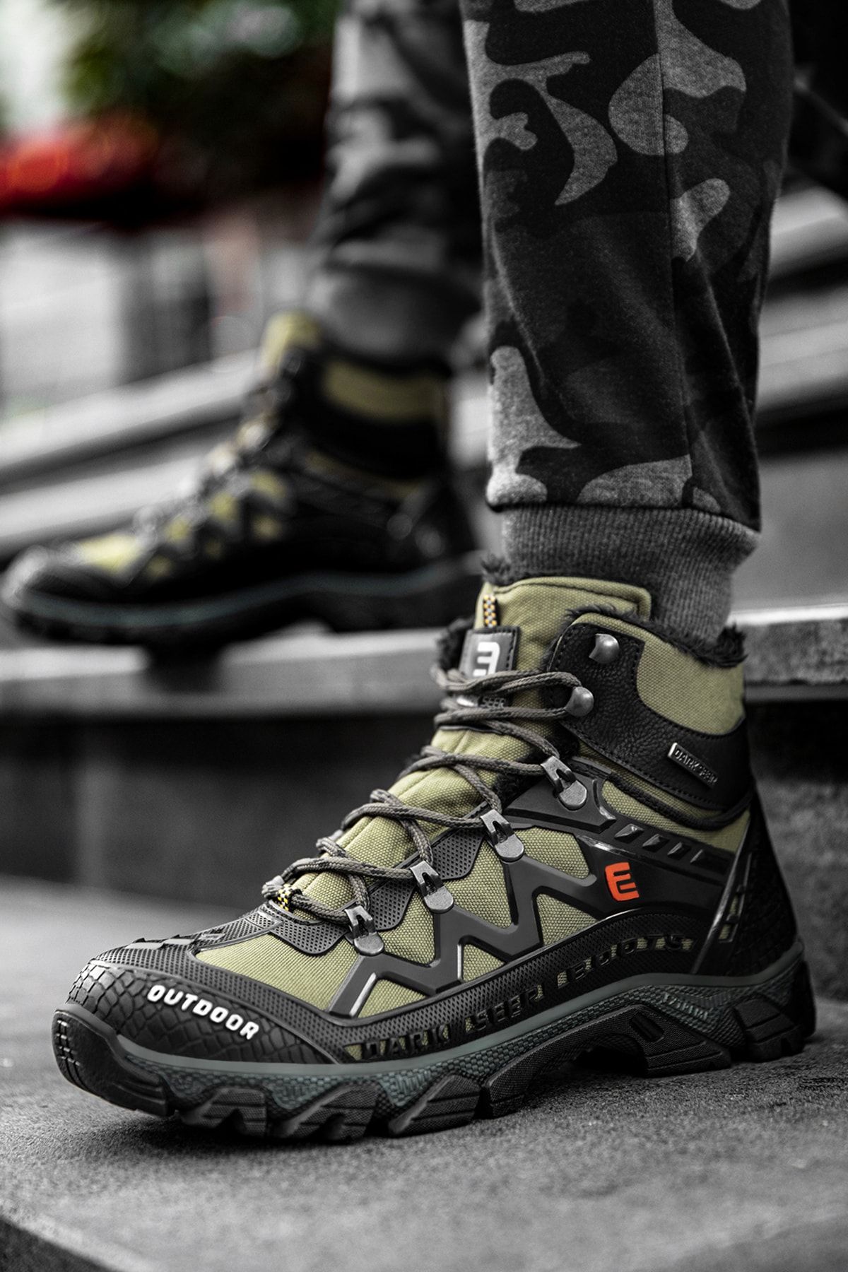 DARK SEER Siyah Haki Unisex Outdoor Trekking Bot DS.1821