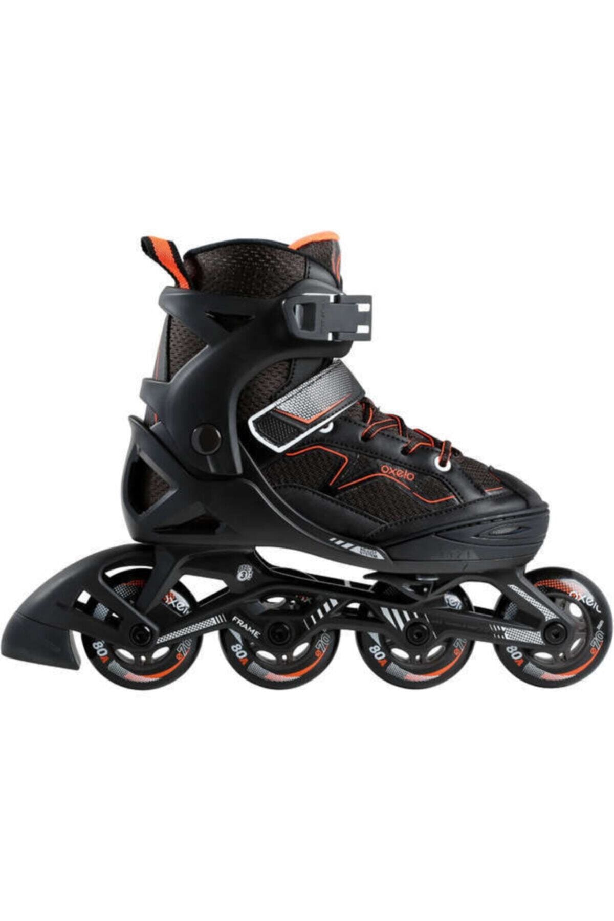 DOGASTR Çocuk SiyahTuruncu Fitness Pateni