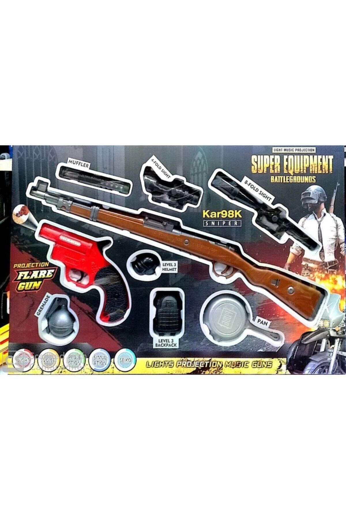 CAN OYUNCAK Pubg Flare Gun Setli Silah Seti 10 Parça Oyuncak