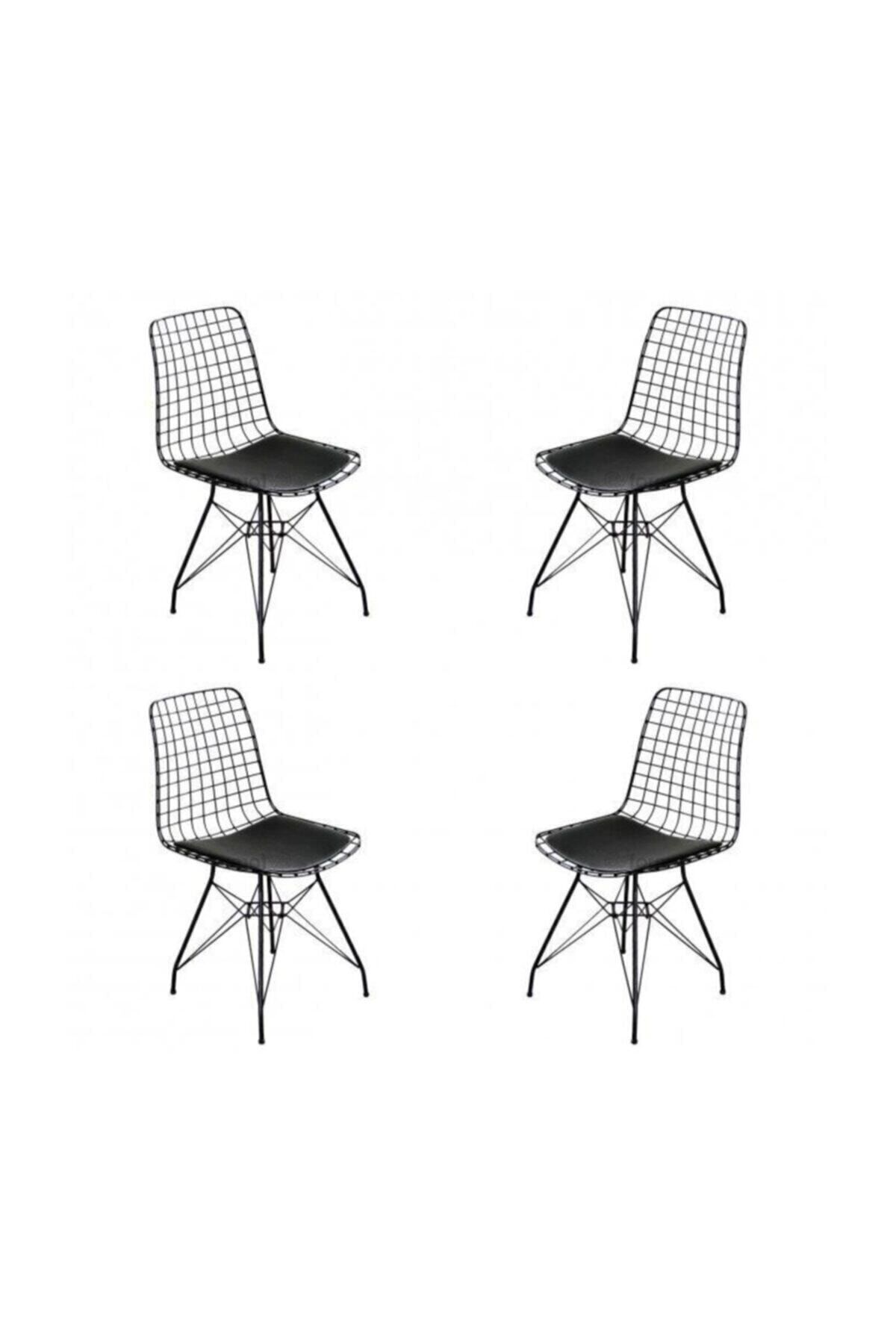 Duru Çeyiz Sandıkları Sandalye 4'lü Set