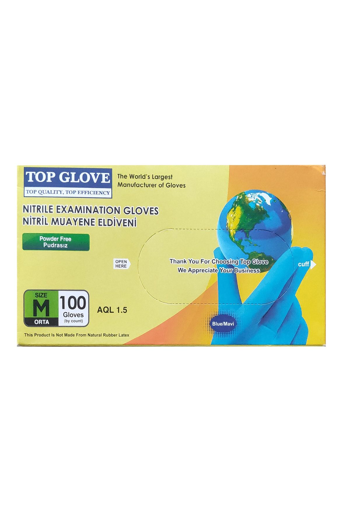 Top Glove Mavi Nitril Eldiven