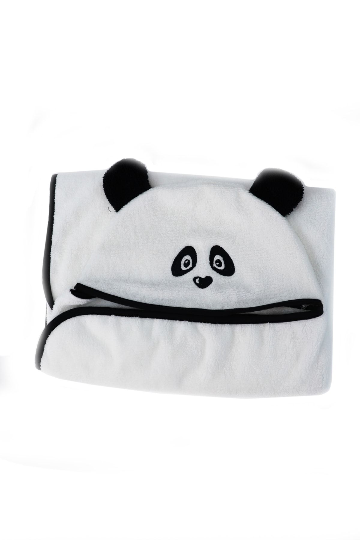 Frida Home Soft Pamuk 65x110cm Havlu Bebek Panço - Panda Beyaz