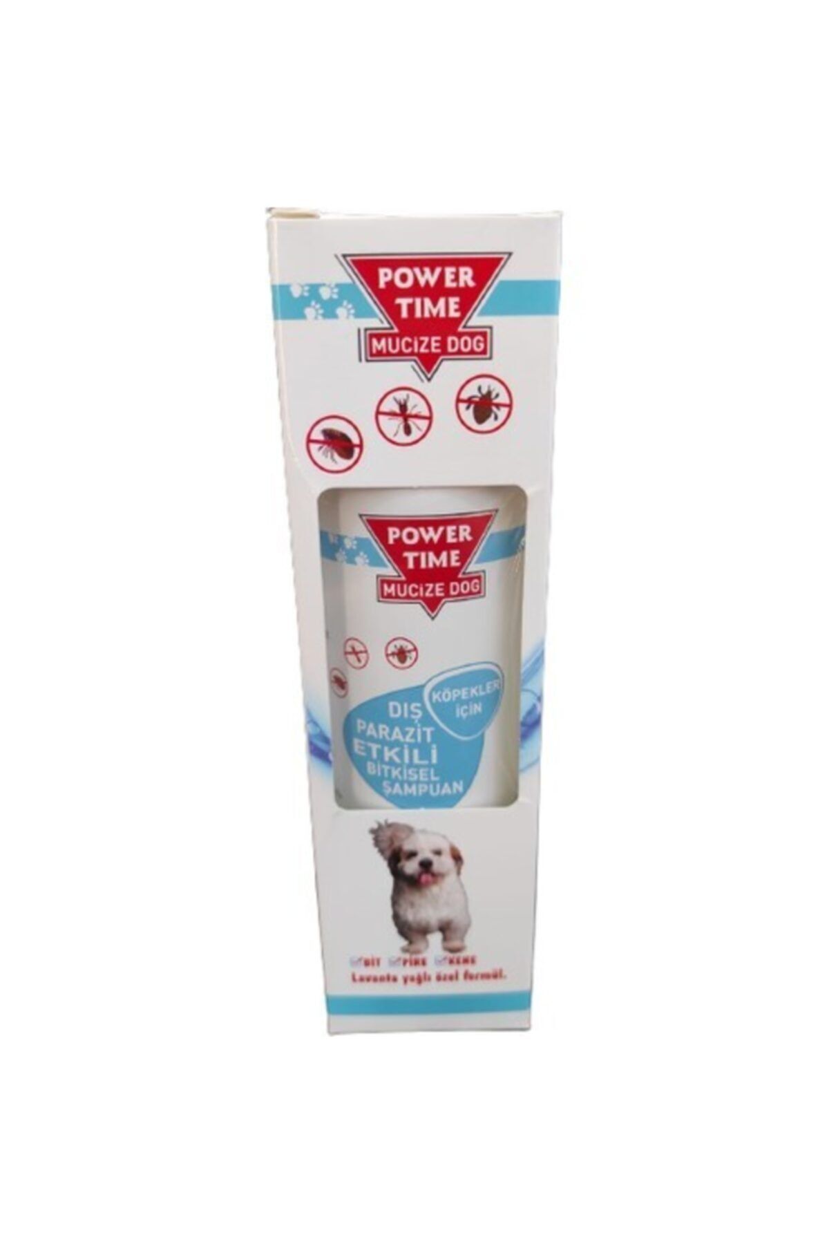 powertime Gazi_petshop_gop Dış Parazit Etkili Bitkisel Köpek Şampuanı