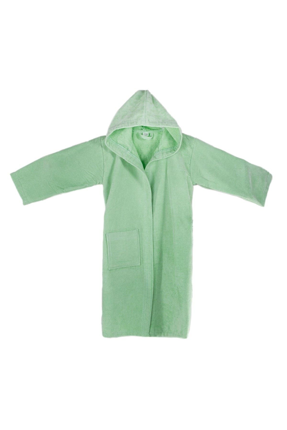 Mr. Stock Çocuk Bornozu Kapüşonlu Unisex Düz Renkli
