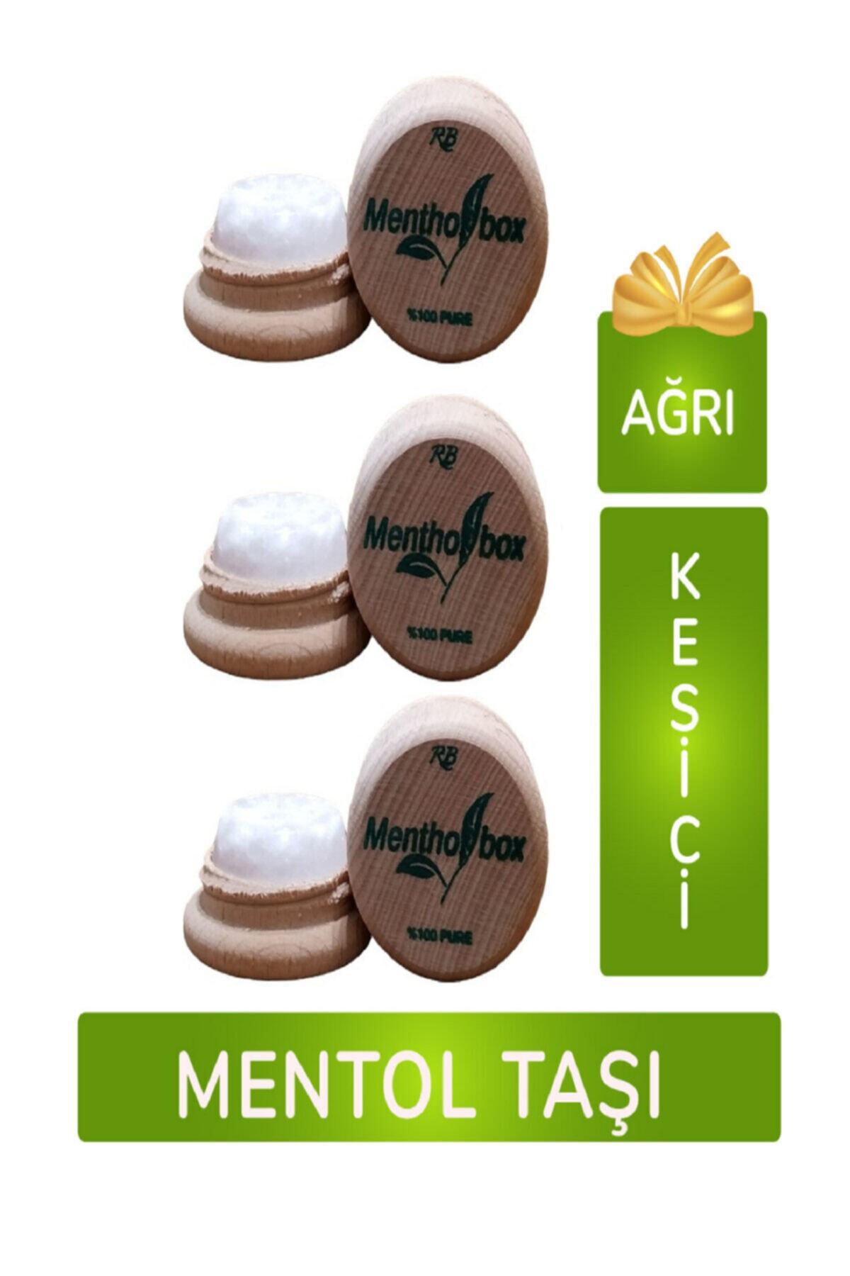 Mucize Ürünler Mentholbox Ahşap Kutuda Saf Mentol Migren Taşı 6 Gr. - 3 Adet
