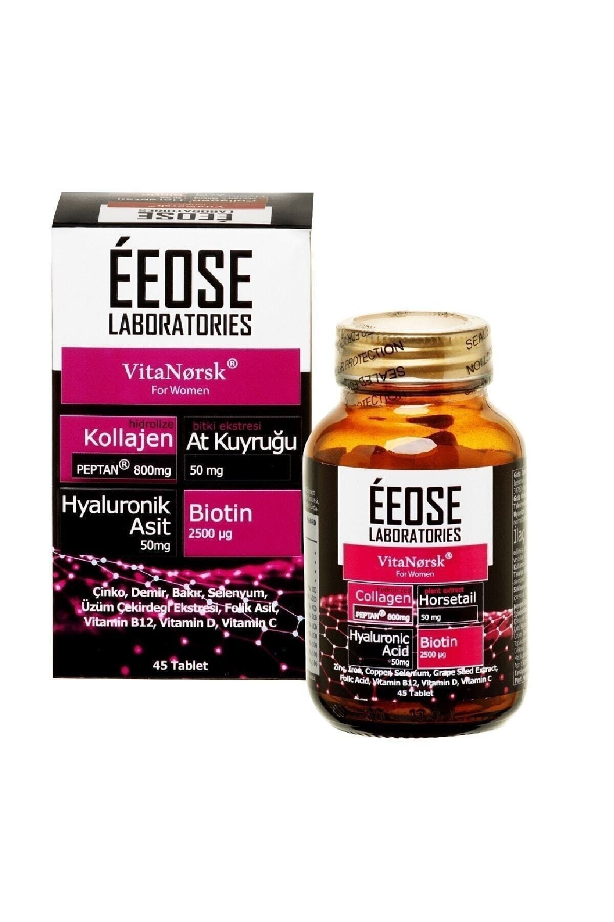 Eoselio Eeose Collagen Hyaluronik Asit Biotin C Vitamin 45 Tablet Kolajen