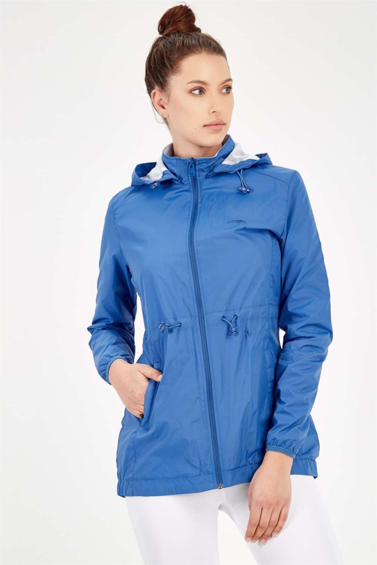 MARATON Indigo Kadın Su Geçirmez Kapüşonlu Outdoor Yağmurluk