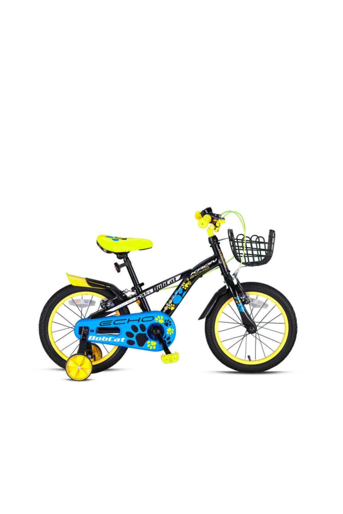 Kron Krn21-398 Bobcat - 20'' - Vitessiz - V Fren - Siyah-Açık Sarı/Beyaz/Mavi