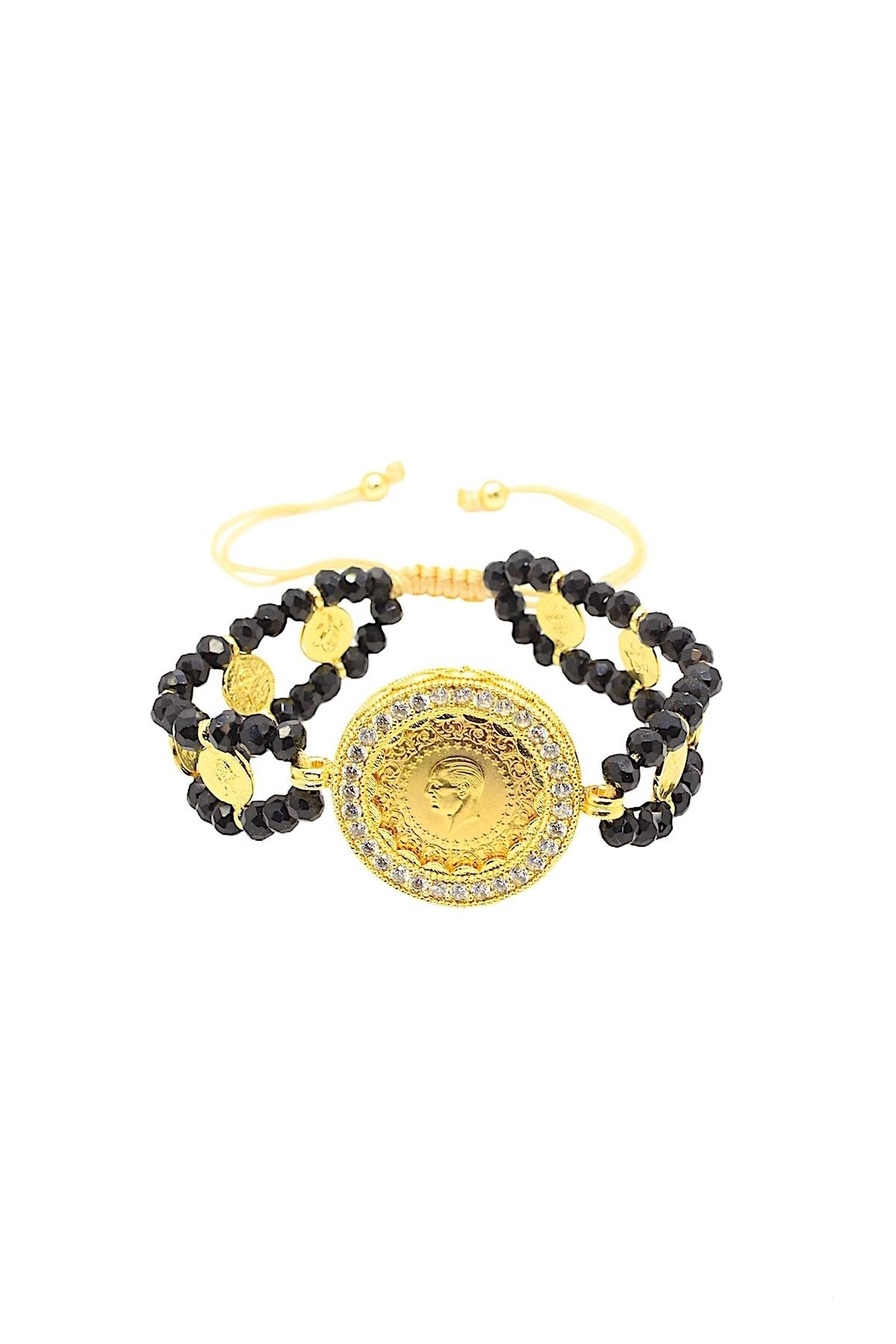 CiGOLD Taşlı Çeyrek Altın Bileklik 22 Ayar Altın 1,75 Gr K201026825