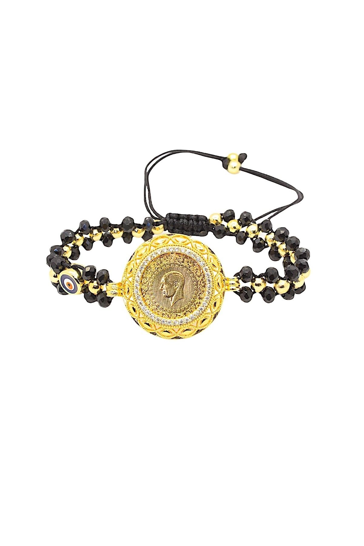 CiGOLD Taşlı Çeyrek Altın Bileklik 22 Ayar Altın 1,75 Gr K201026808