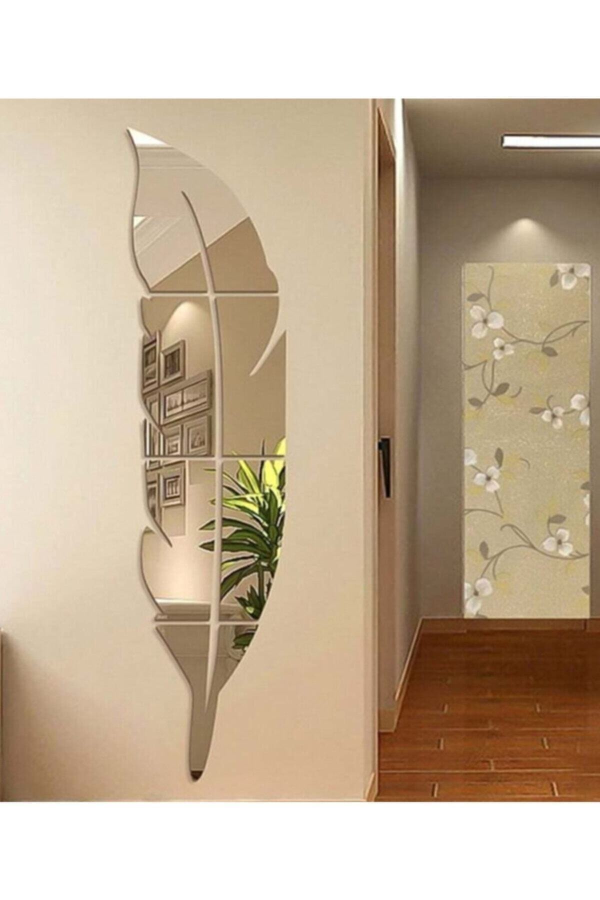 Wooden Factory Gold Aynalı Pleksi Dekoratif Duvar Süs Ebat : 80x20 Cm