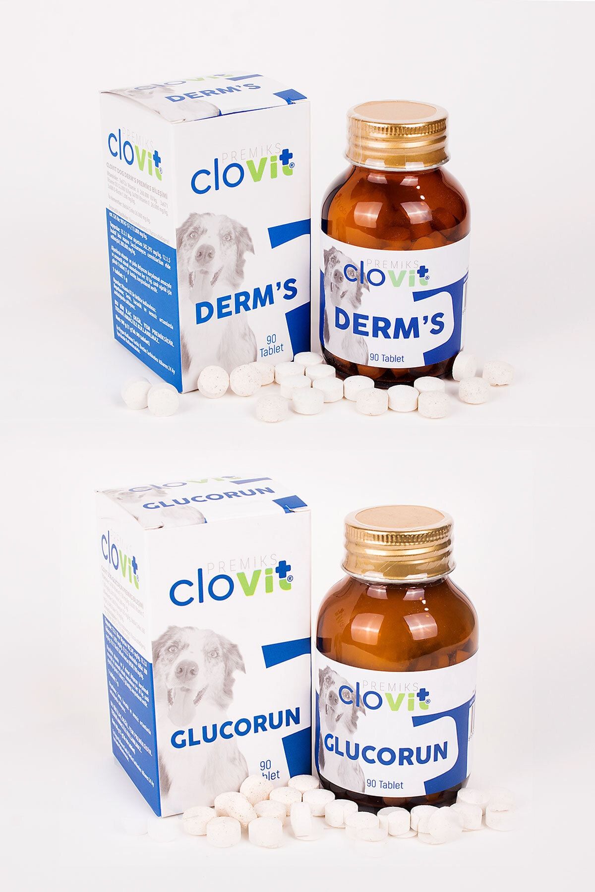 Clovit Dog Derm's + Dog Glucorun Avantajlı 2'li Set 8680434202366