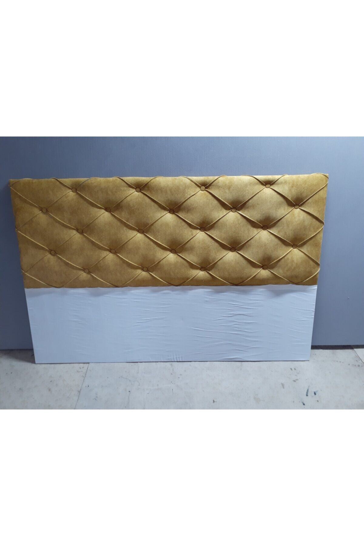 YUSE MOBİLYA VE AKSESUAR Baza Yatak Başlığı 140 X 100 Sarı