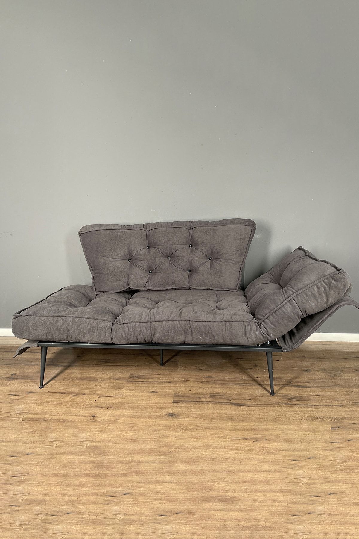 Berta Concept Nappen Ikili Koltuk & Kanepe Füme
