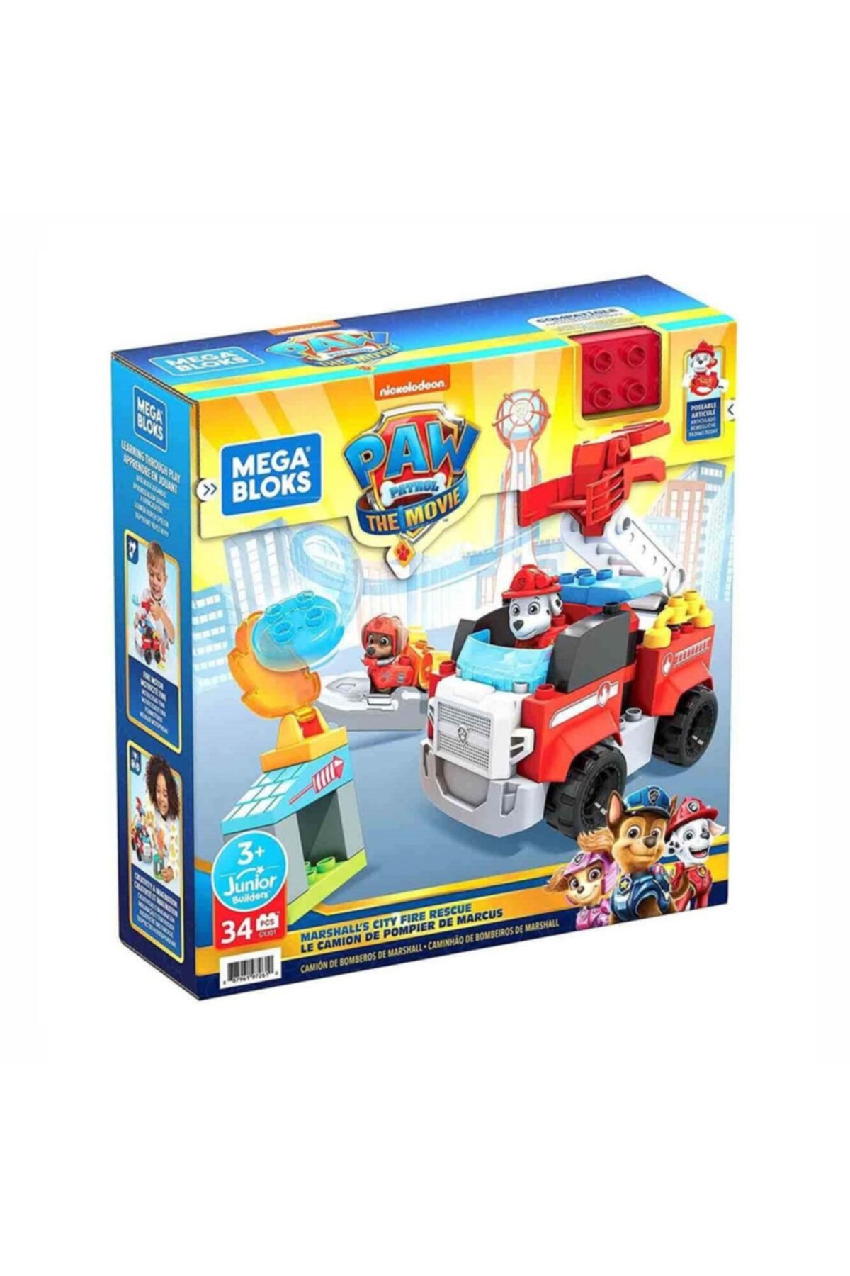 Barbie Mega Bloks Paw Petrol Marshall'ın Itfaiyesi Gyj01