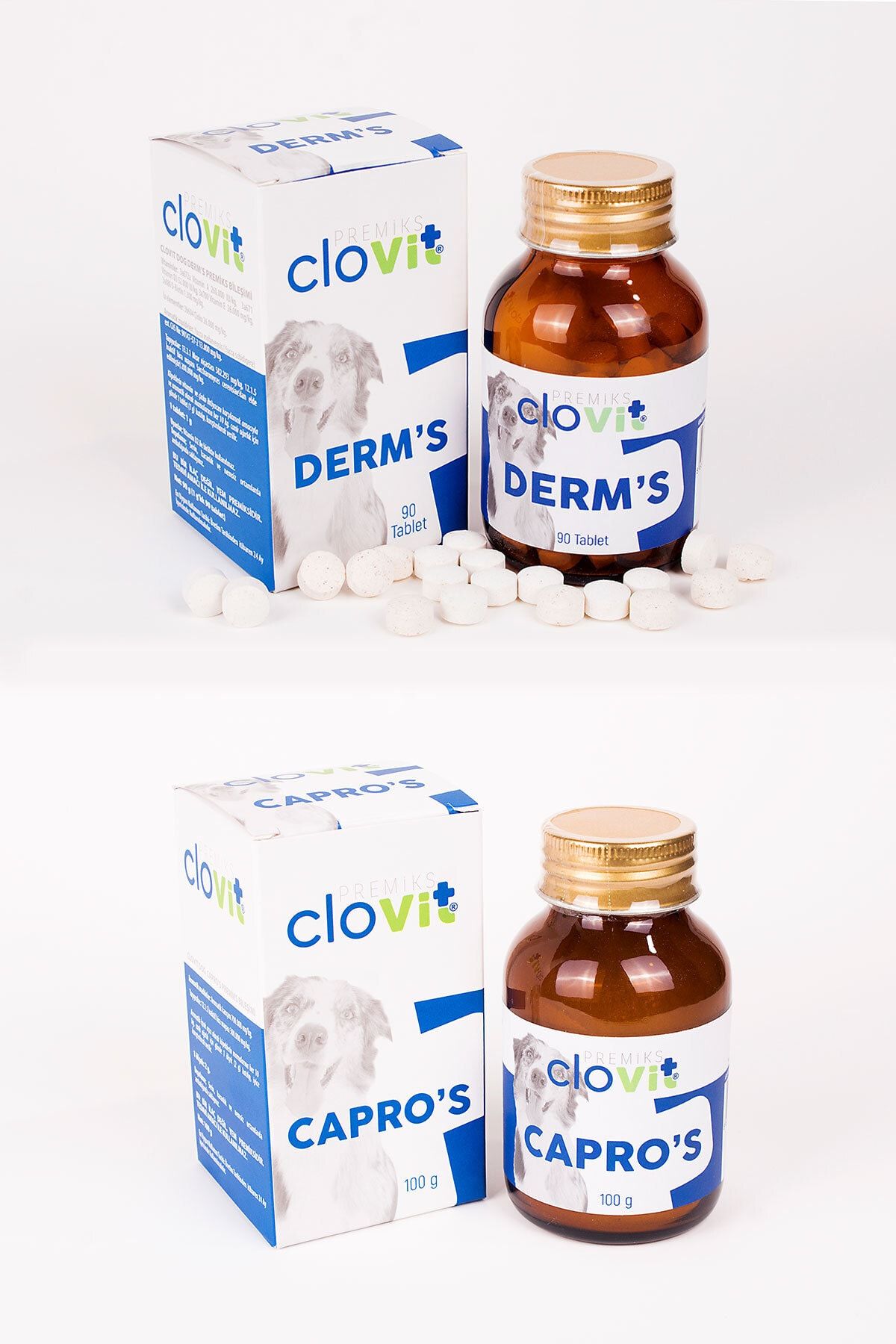 Clovit Dog Derm's + Dog Capro's Avantajlı 2'li Set 8680434202380