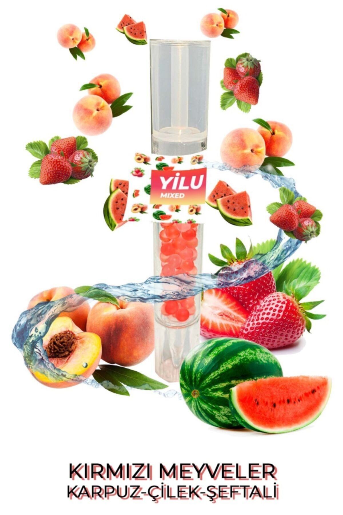 YİLU Mentol Topu 150 Adet Kırmızı Meyveler Mix Aplicatör Hediye