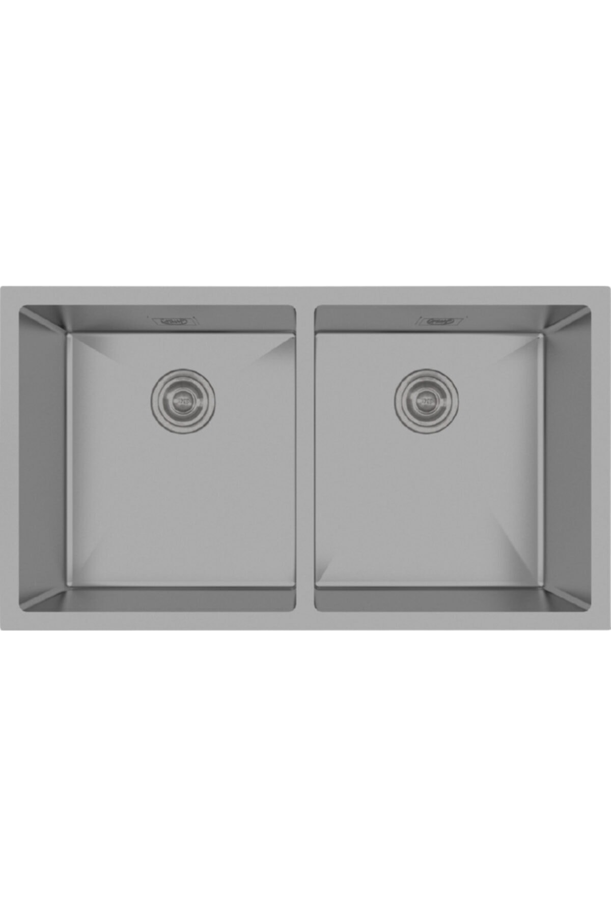 Crauf Mat Gri 6080 Tezgah Altı Mutfak Eviyesi 45x80x22,8 Cm