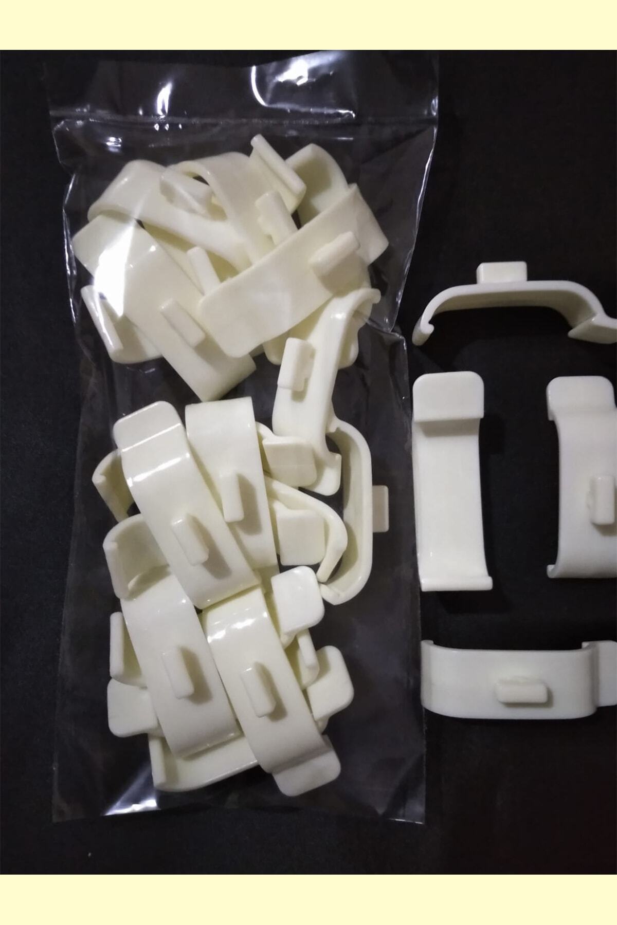 Konur Store Zebra Ve Stor Perde Montaj Aparatı Takmatik- Portray (geniş Kasa- 4,5 Cm) 20 Adet Krem