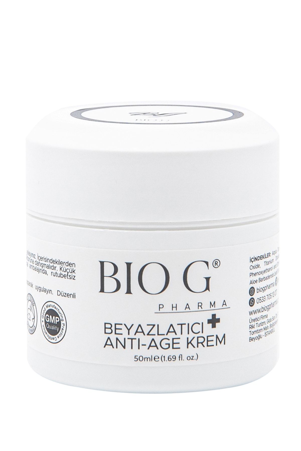 Bıo G Pharma Cilt Beyazlatıcı+ Antı-age Krem 50 Ml