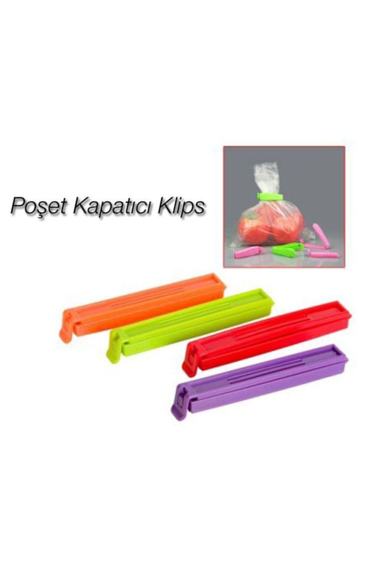 FırsatVar Gıda Poşeti Ağzı Kapatma Aparatı Poşet Kapatıcı Klips 5adet