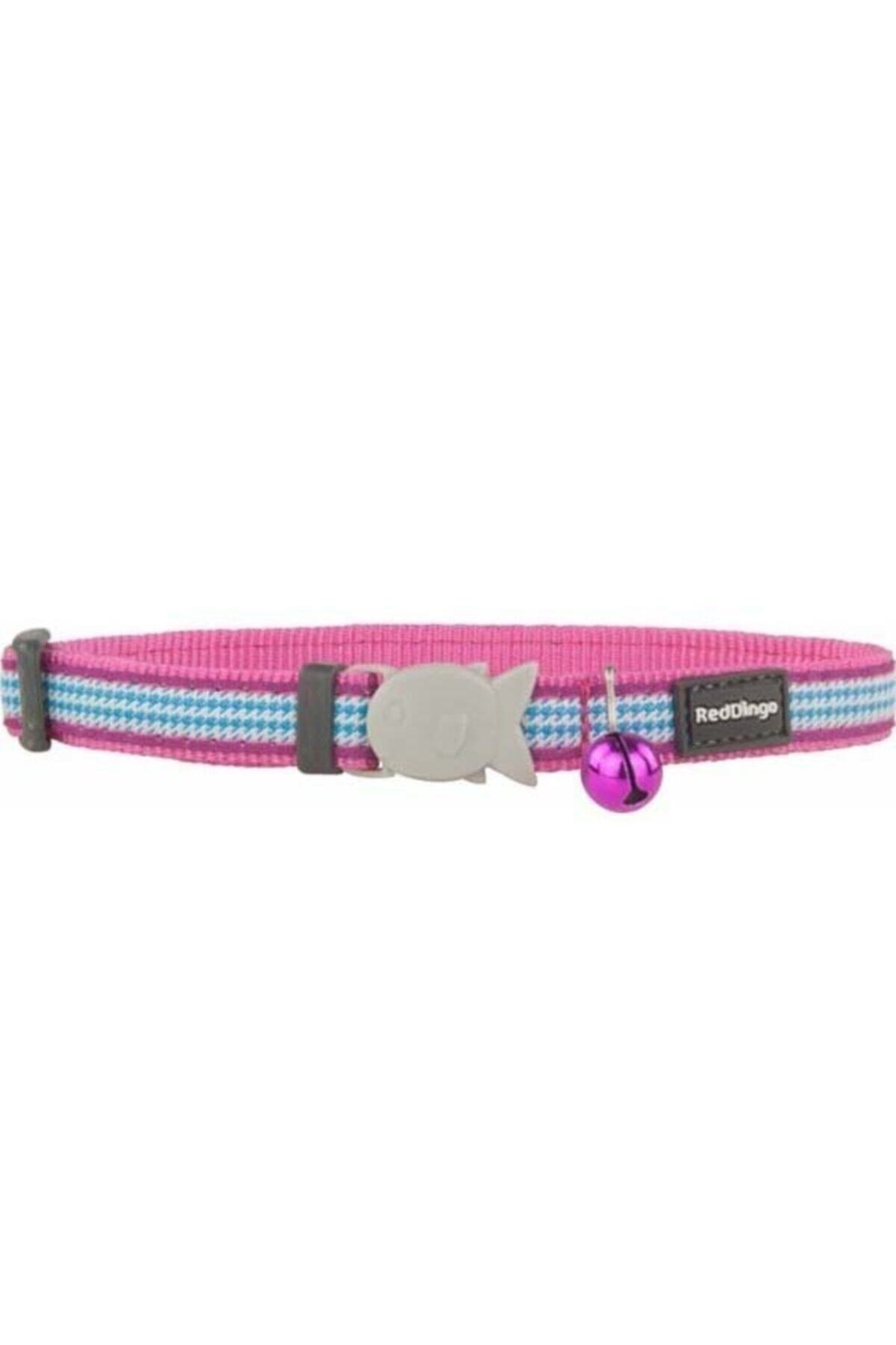 RedDingo Red Dingo Fang It Desenli Pembe Kedi Boyun Tasmasi 12 Mm