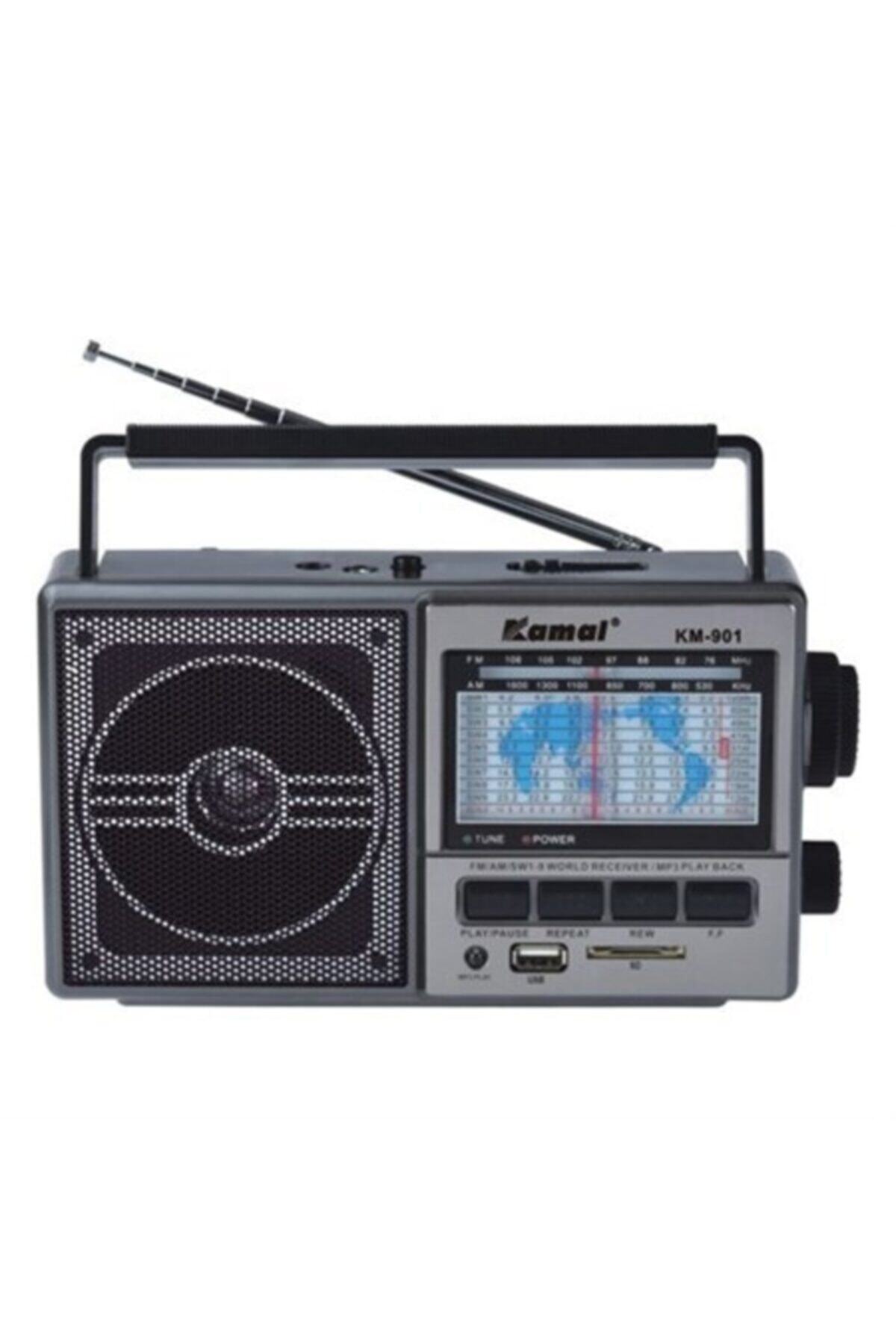 01 Yayınları Nostalji Radyo Usb/sd/fm Km-901 Kamal Şarjlı Pilli Müzik Çalar