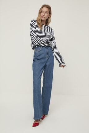TRENDYOLMİLLA Mavi Yüksek Bel  90's Wide Leg Jeans TWOAW22JE1415