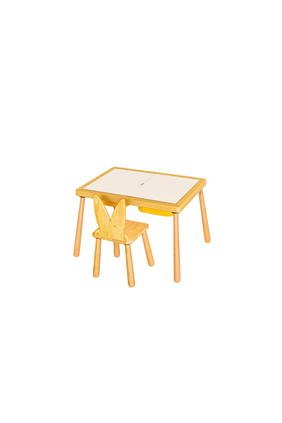 Woodnjoy Duyusal Oyun Masası  1 Sandalye