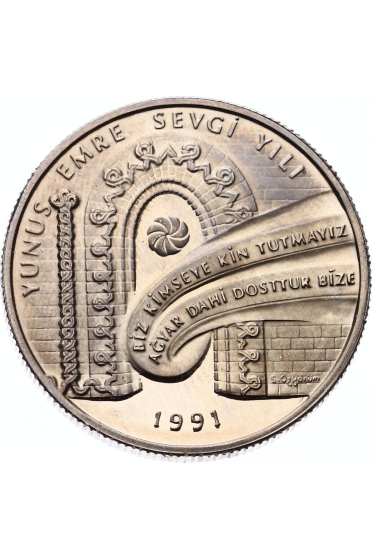 Gökçe Koleksiyon 1991 - Yunus Emre Sevgi Yılı (madalyon Baskı) Tch1215
