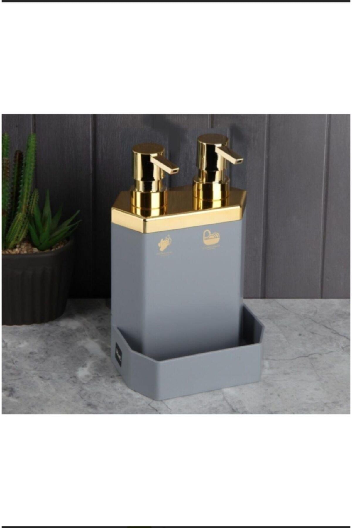 Perotti Işıksanpls. Gri Gold 2 Li Sıvı Sabunluk