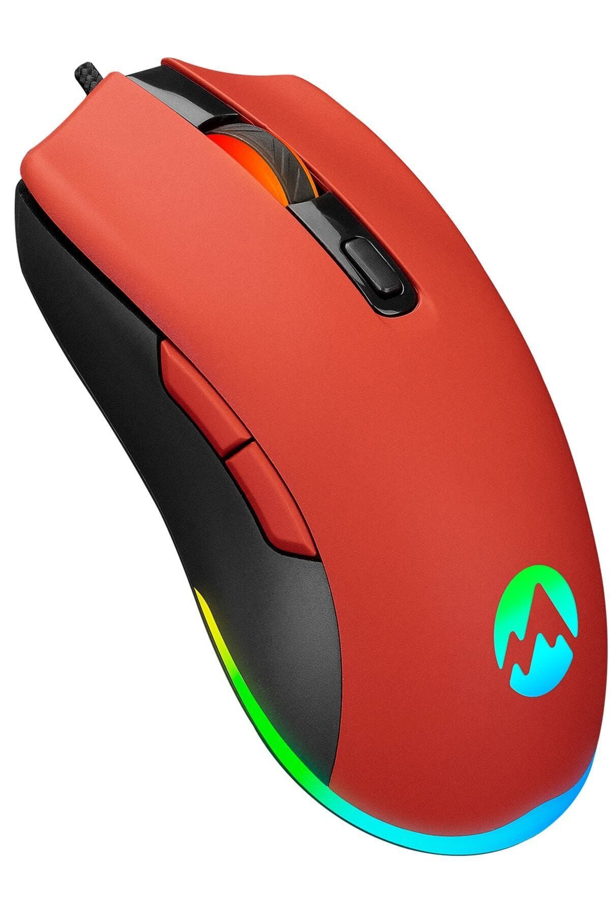 Everest Kırmızı Lumos 6400dpi Rgb Ledli Makrolu Gaming Oyuncu Mouse Sgm-l1