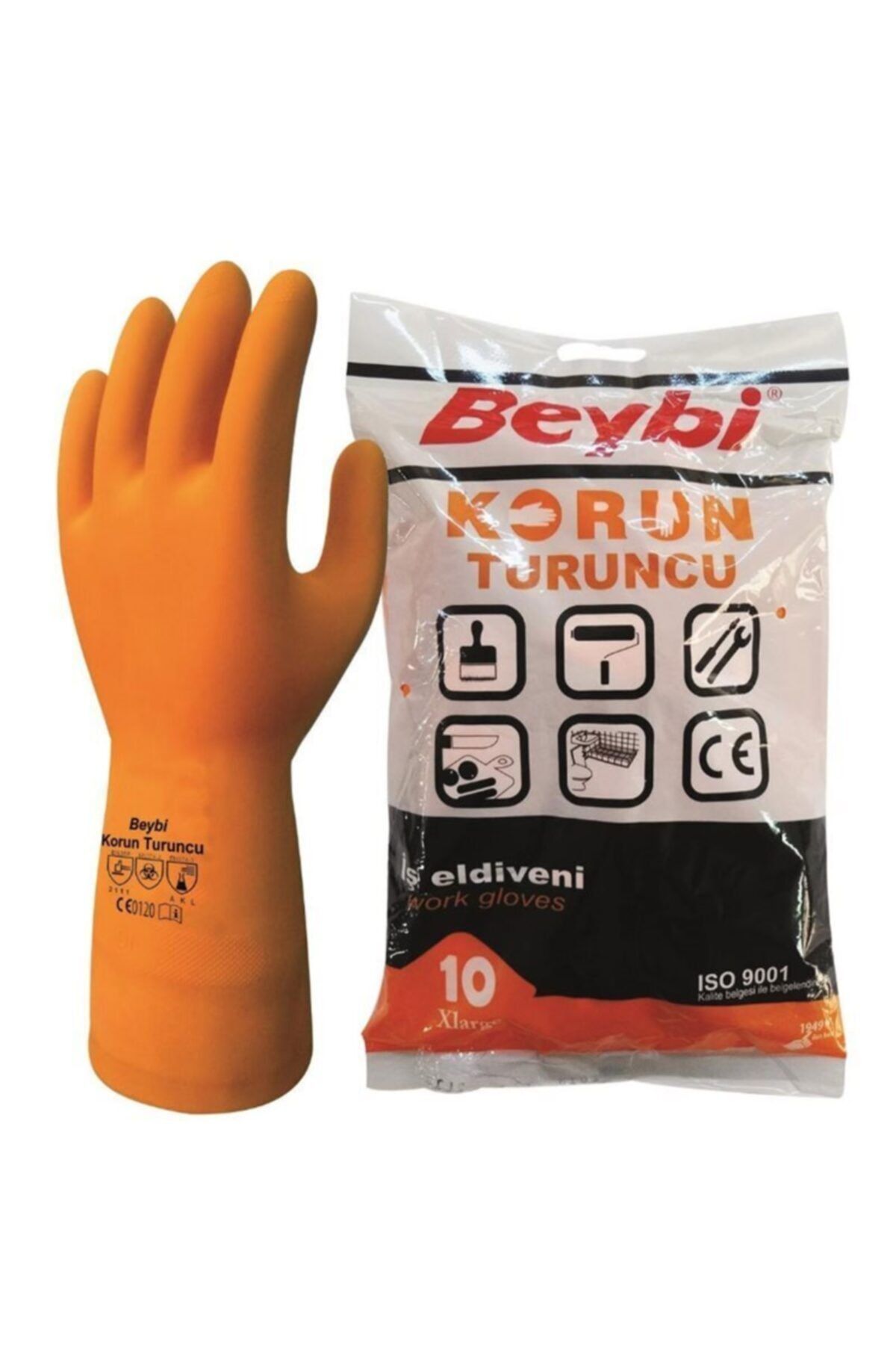 Beybi Korun Turuncu Iş Eldiveni ( 5 Adet )