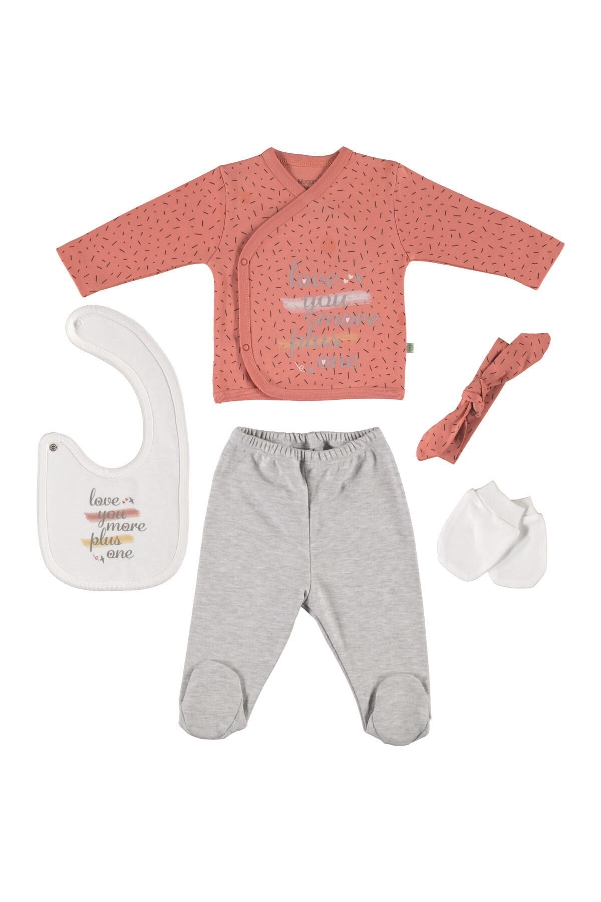 Bi Organik Biorganic Sweet Time Kız Bebek Organik Hastane Çıkışı 5li Set