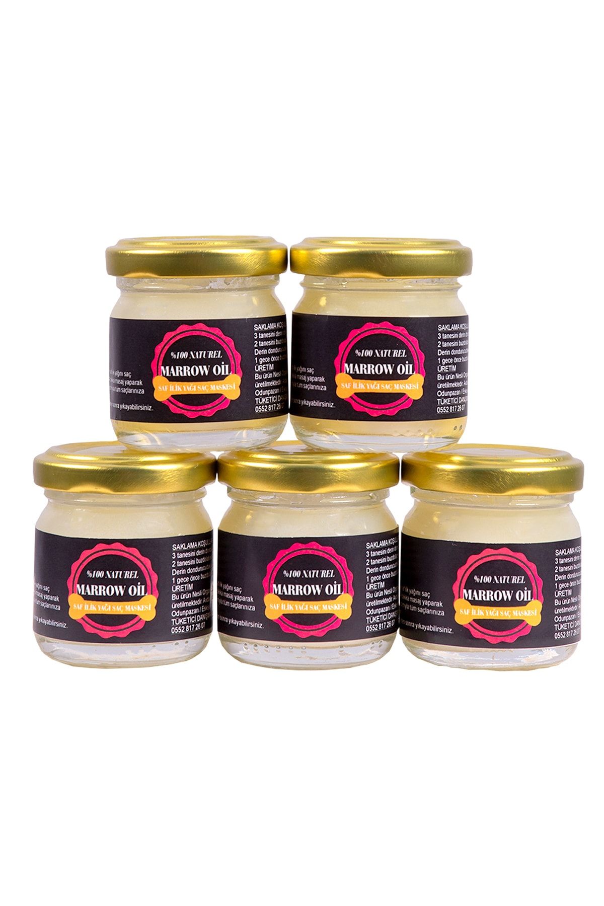NESLİ ORGANİK ÜRÜNLER Mucize Saf Ilik Yağı Saç Bakım & Onarım Maskesi ( 5*40 ml )