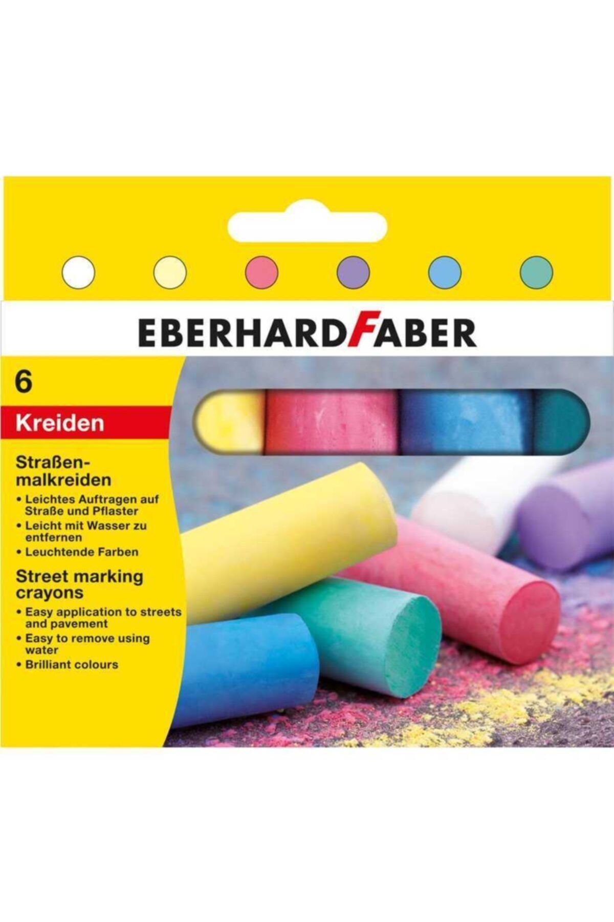 Eberhard Faber Ef Sokak Işaretleme Pasteli 6 Renk