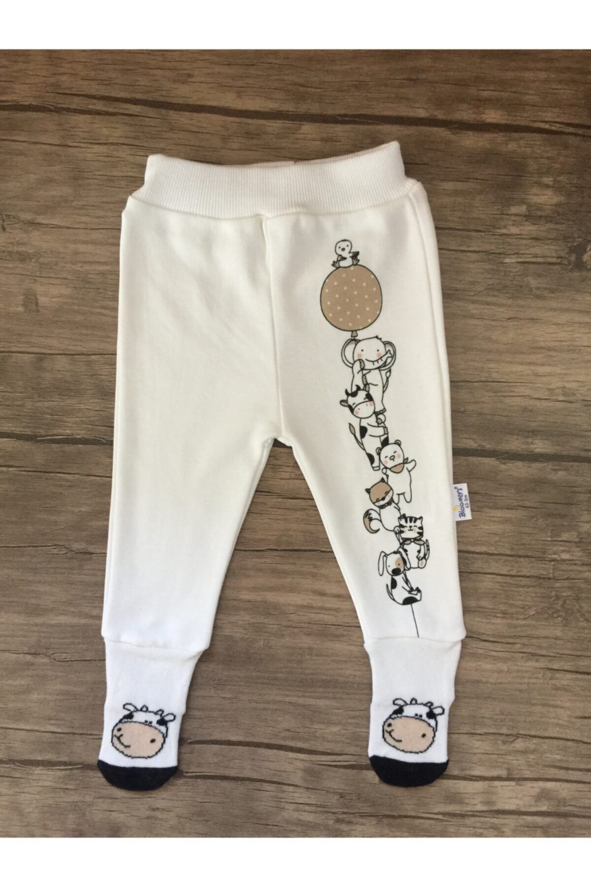 nevrankids İnek Desenli Çoraplı Pantolon