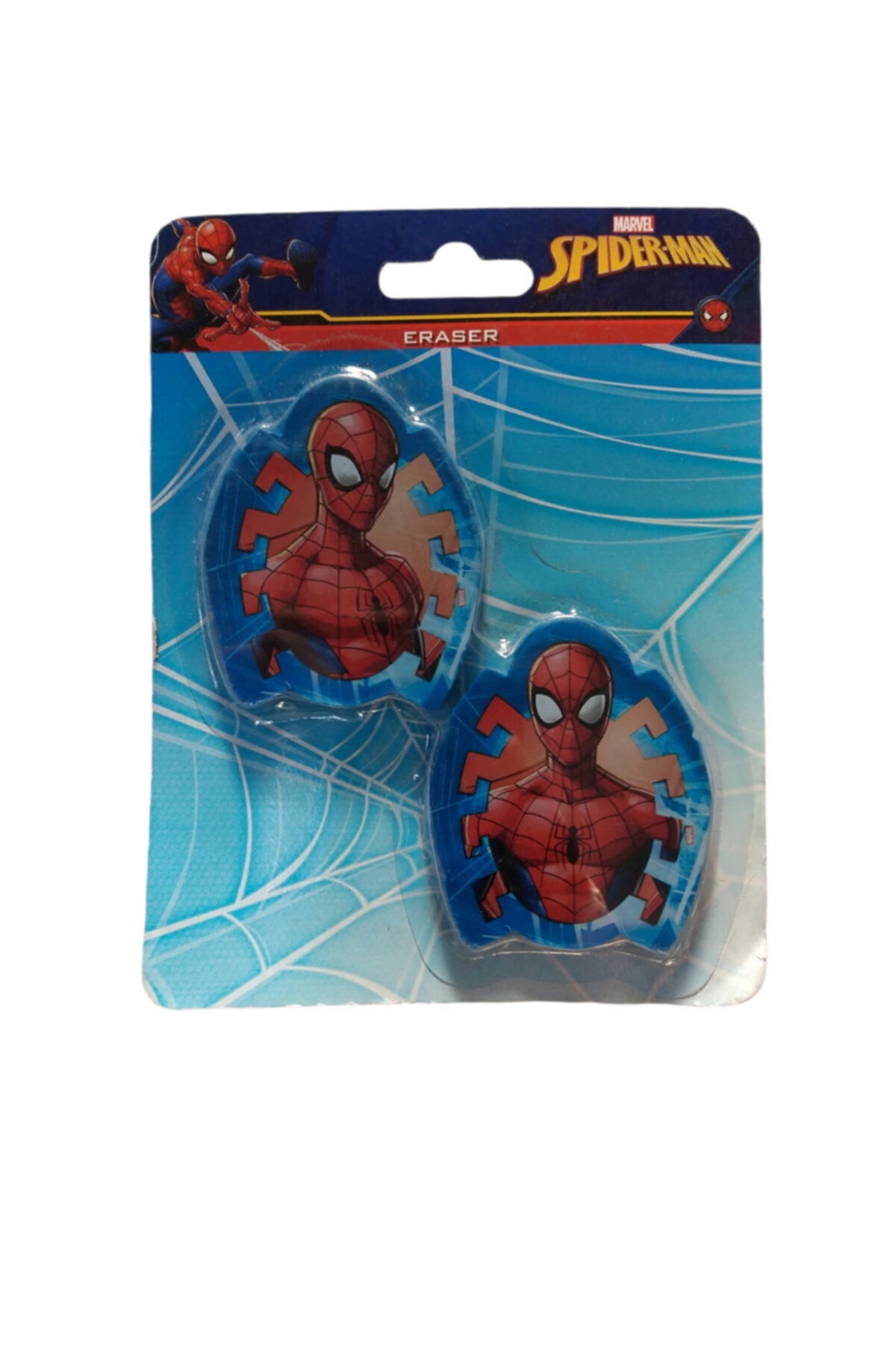 Elli4 Lisanslı Örümcek Adam Silgi 2'li