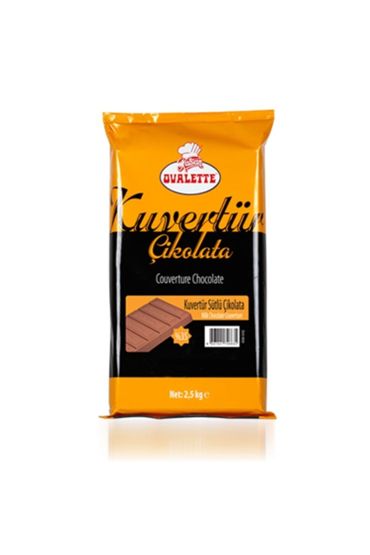 ovalette Küvertür Sütlü 2,5kg