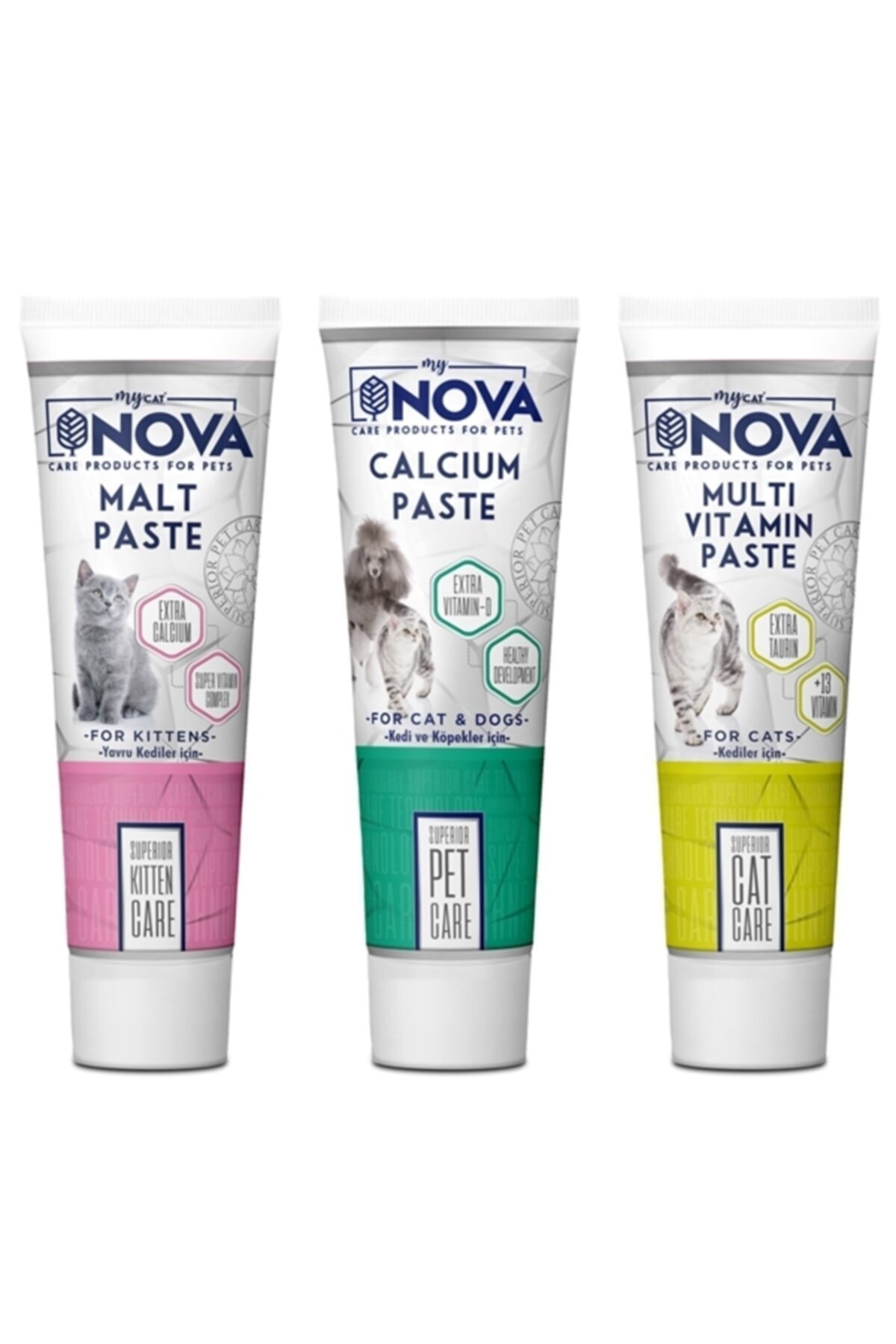 Nova Yavru Kediler Için Malt / Mineral Destekleyici / Multivitamin Paste 3x100 Gr