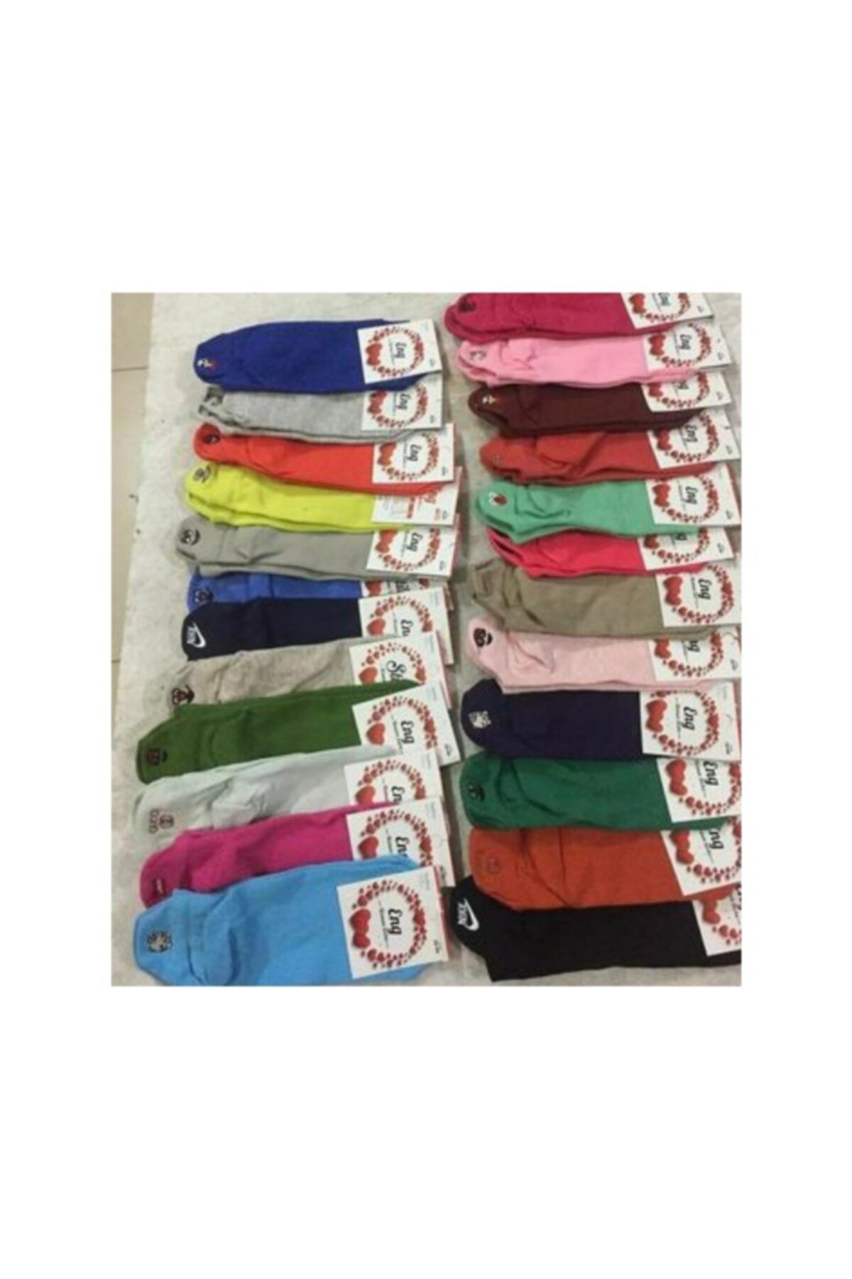STİLWOLL Toptan Ve Perakende Satış Emoji Çorap 12 Adet Karışık Paket