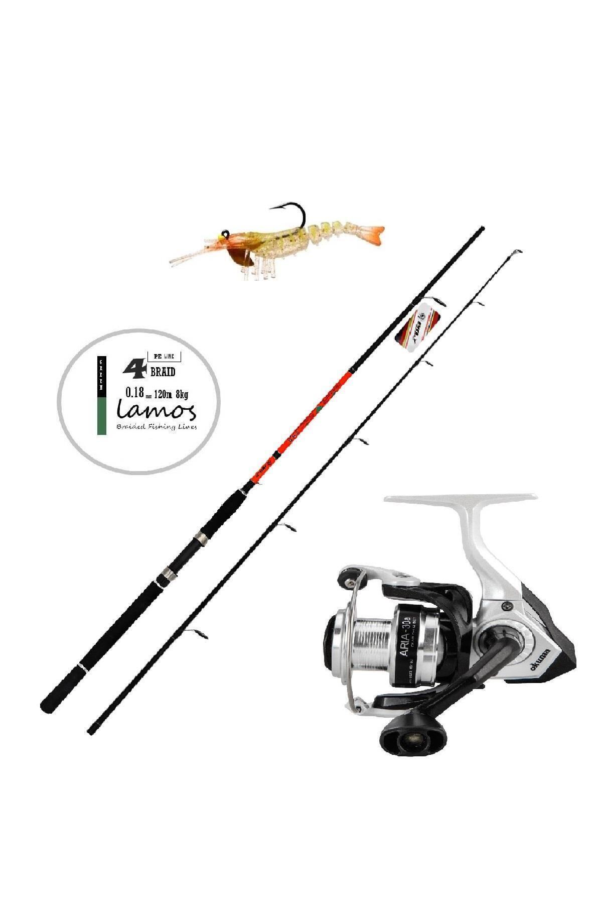 Okuma Aria 40 & Wily Feeder Spin Kamış 270cm 10-35gr Spin Olta Seti