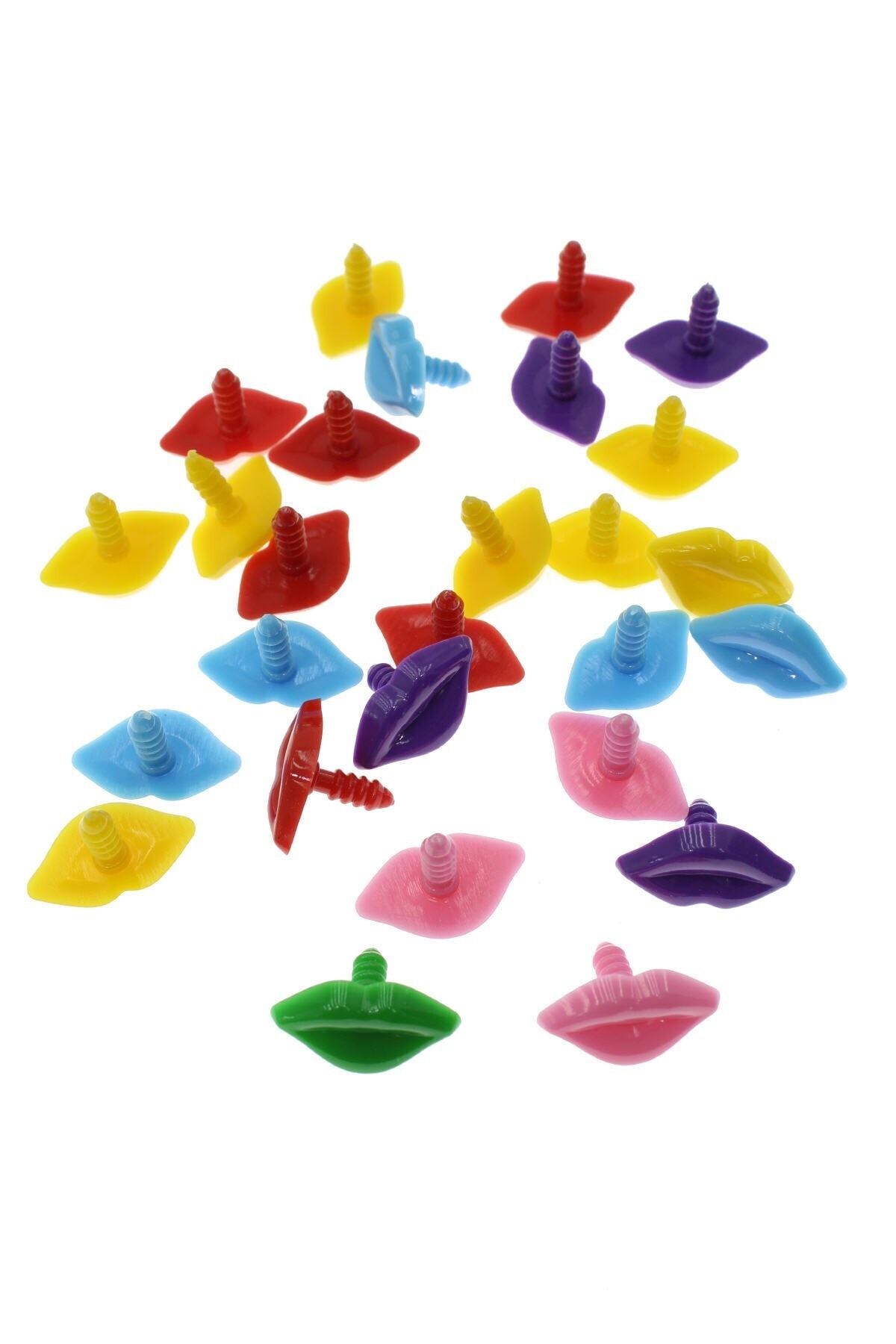 Asel Hobi Tasarım Amigurumi Vidalı Dudak 100 Adet - 50 Çift