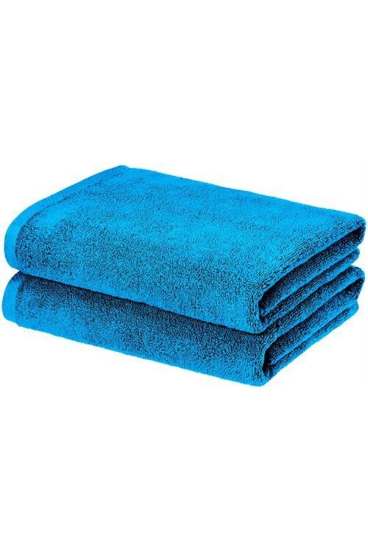 KaktüsKedi 2'li Mikrofiber Kuaför Havlusu 50x90 Mavi 6'lı Indirimli Paket