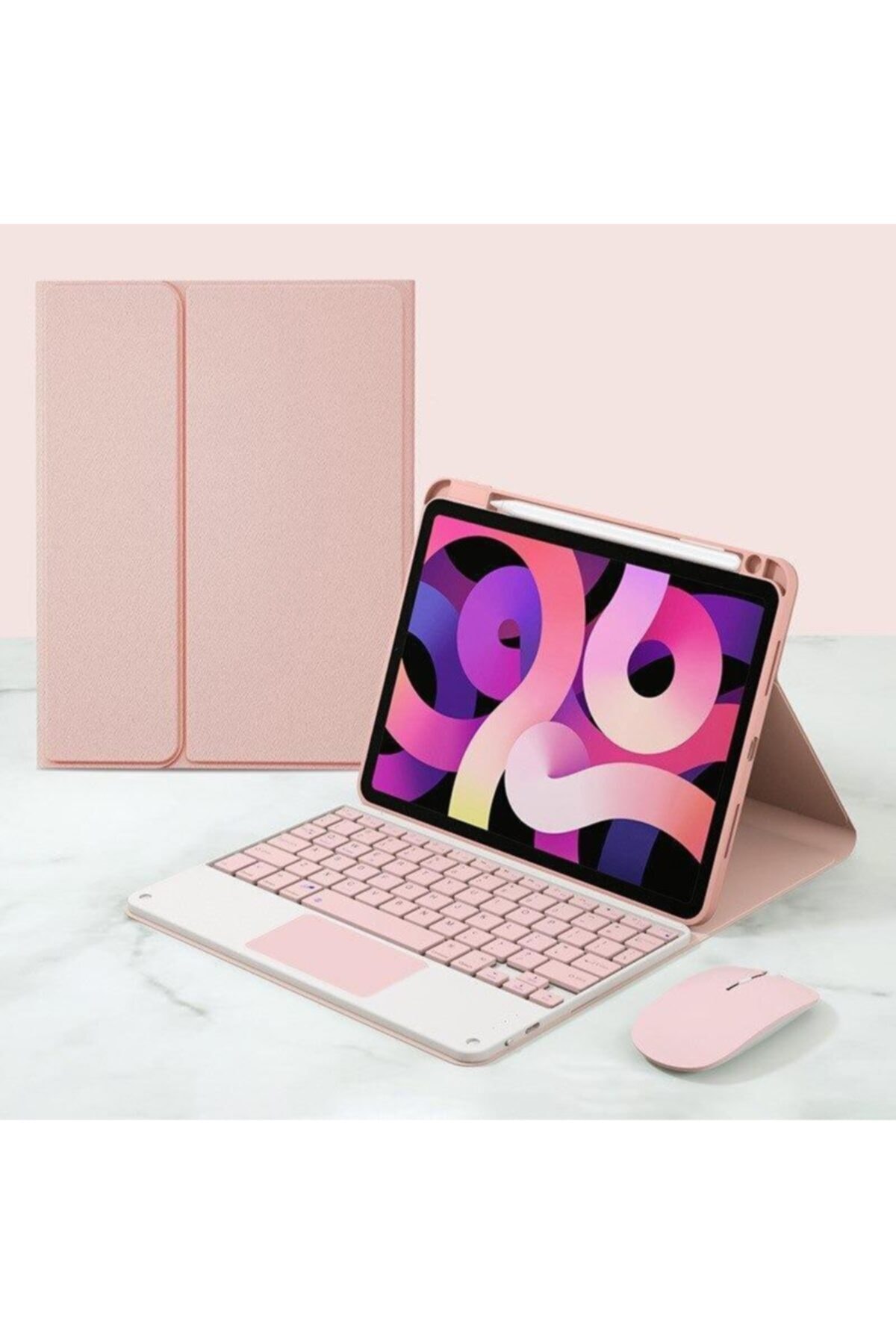 Schulzz Bluetooth Touchpad Klavyeli Touchpad Ipad Air 4 Smart Kılıf