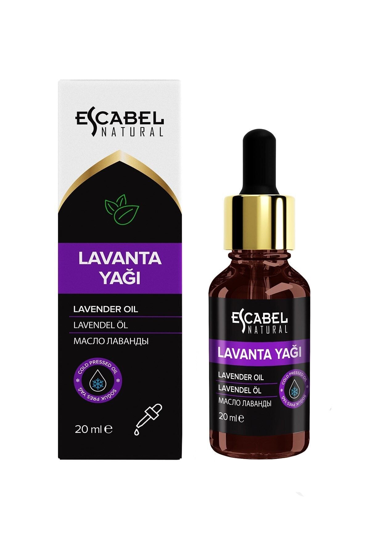 Escabel Bakım Yağı - Saf Lavanta Yağı Saç Ve Cilt Bakımı Çatlak Kuru Dudaklar Için Doğal Bakım Yağı 20ml